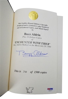 Buzz Aldrin Signed “Encounter with Tiber” Limited Edition #716/1500 Book (Book Publisher COA)